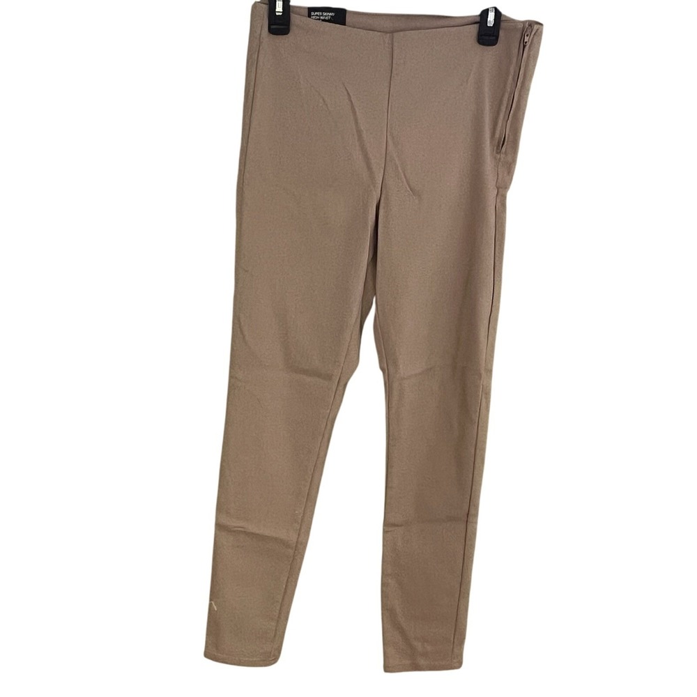 H&M DIVIDED Women's Brown‎ Super Skinny High Waist Ankle Pants Size 10